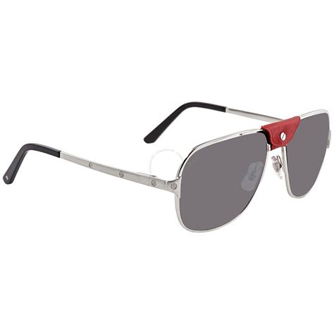 cartier grey aviator men's sunglasses